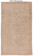 6x11 Soft Vintage Turkish Area Rug