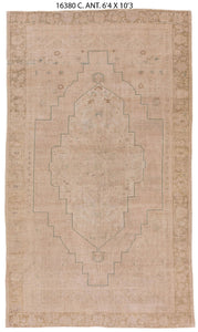 6x11 Soft Vintage Turkish Area Rug