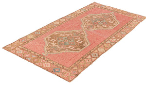 4x8 Blush Vintage Turkish Area Rug