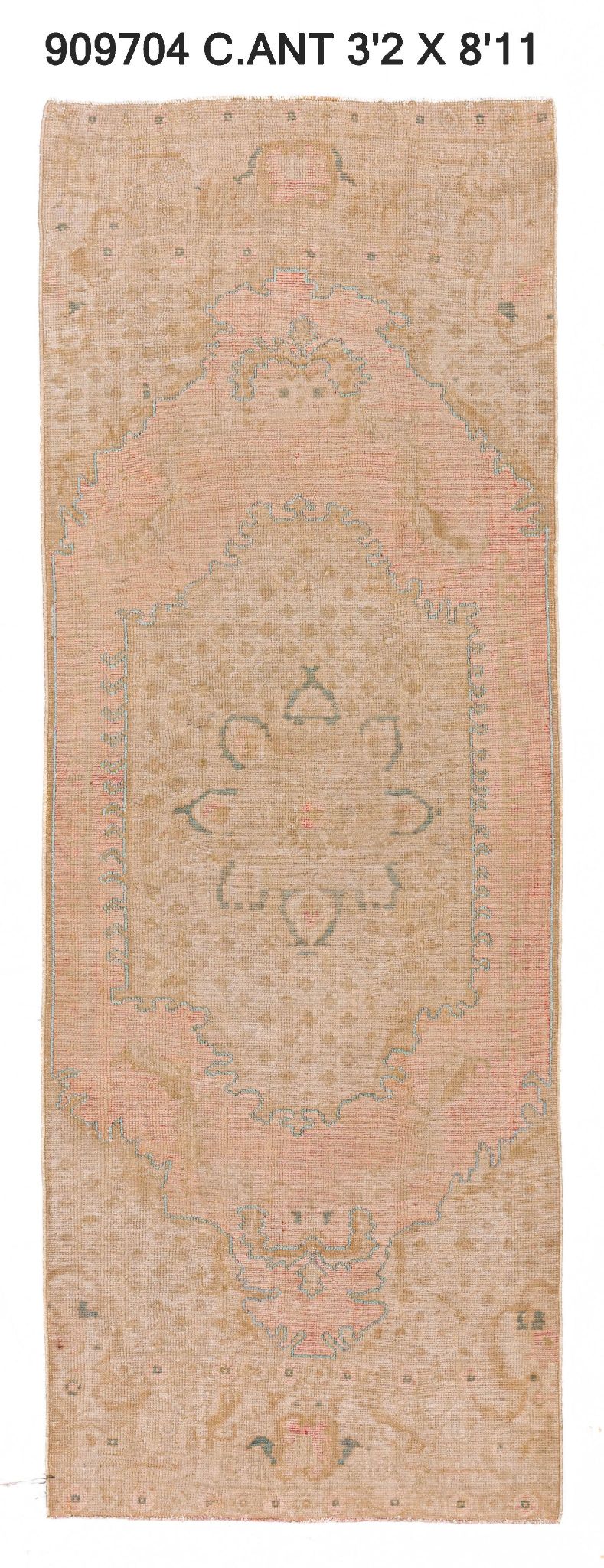 5x9 Colorful Vintage Turkish Area Rug