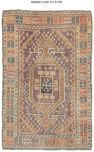 4x6 Old & Vintage Turkish Area Rug