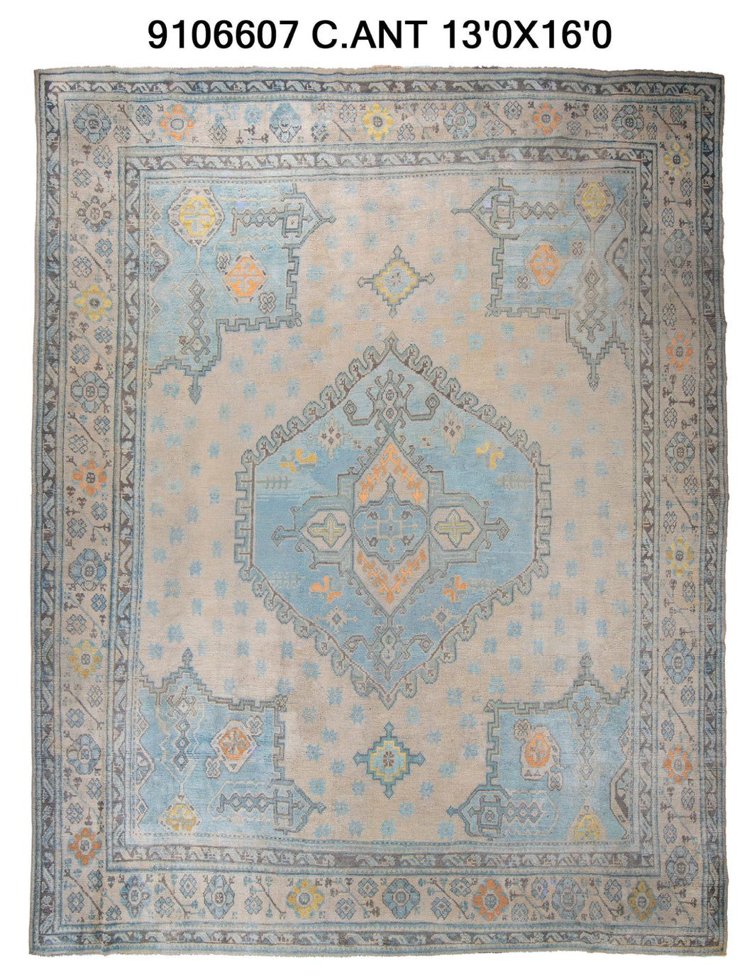 13x16 Old & Vintage Turkish Area Rug