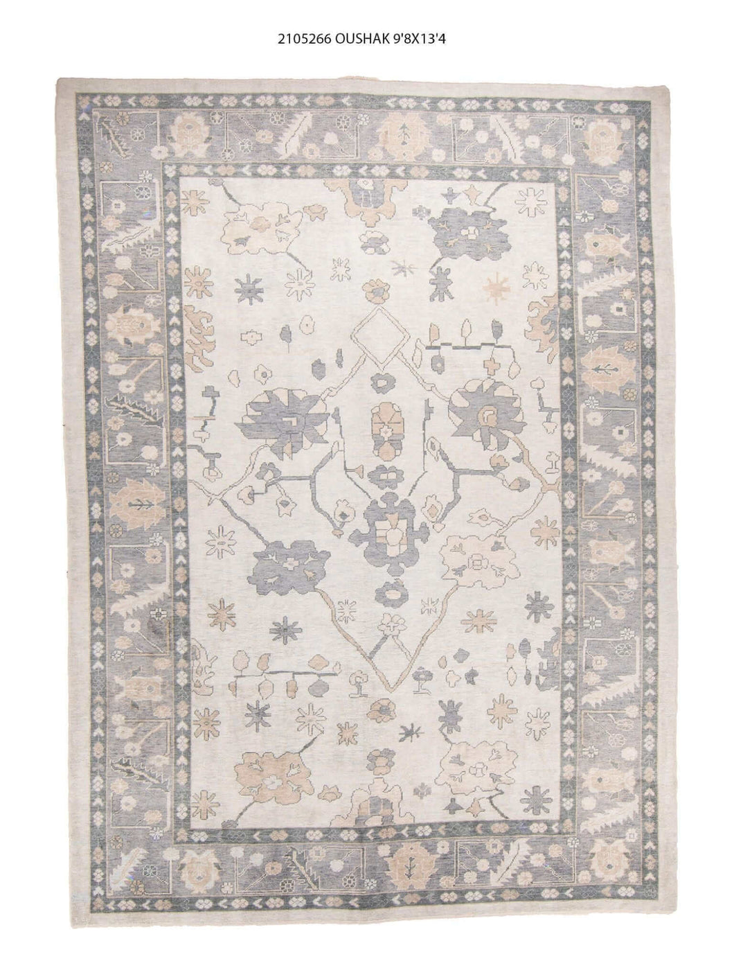 10x13 Modern Oushak Area Rug