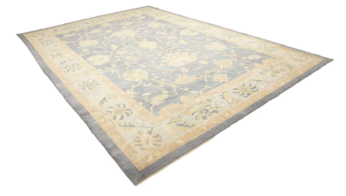 10x14 Blue Modern Oushak Area Rug-turkish_rugs-oriental_rugs-kilim_rugs-oushak_rugs