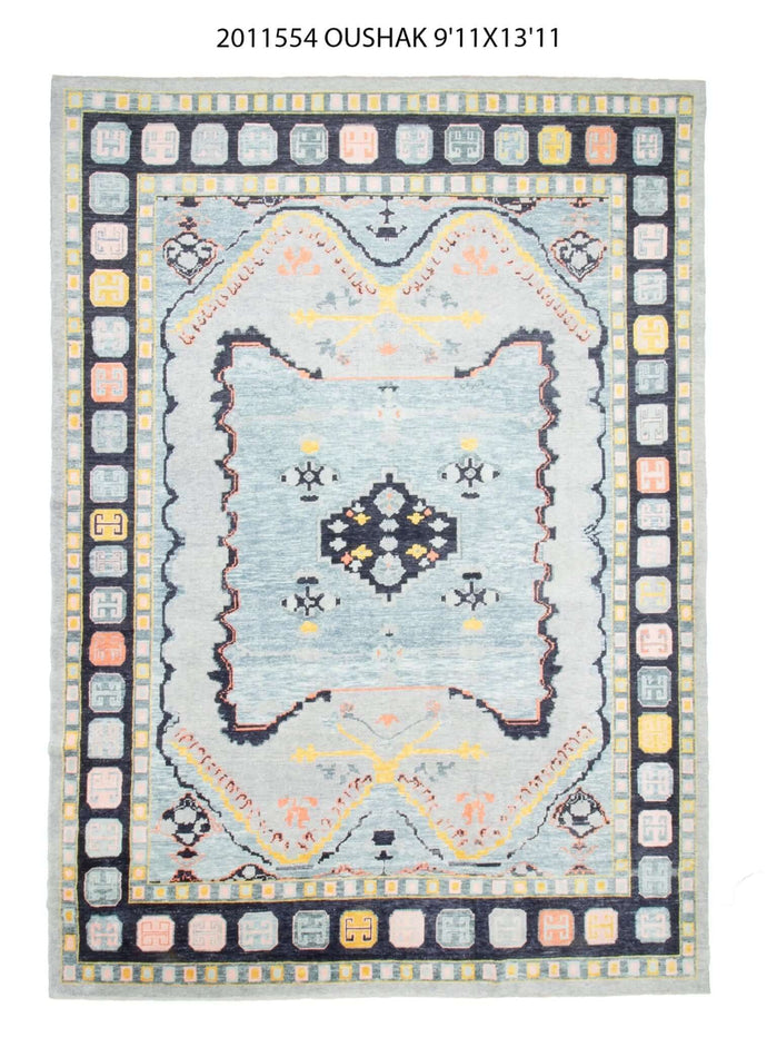 10x14 Modern Oushak Area Rug