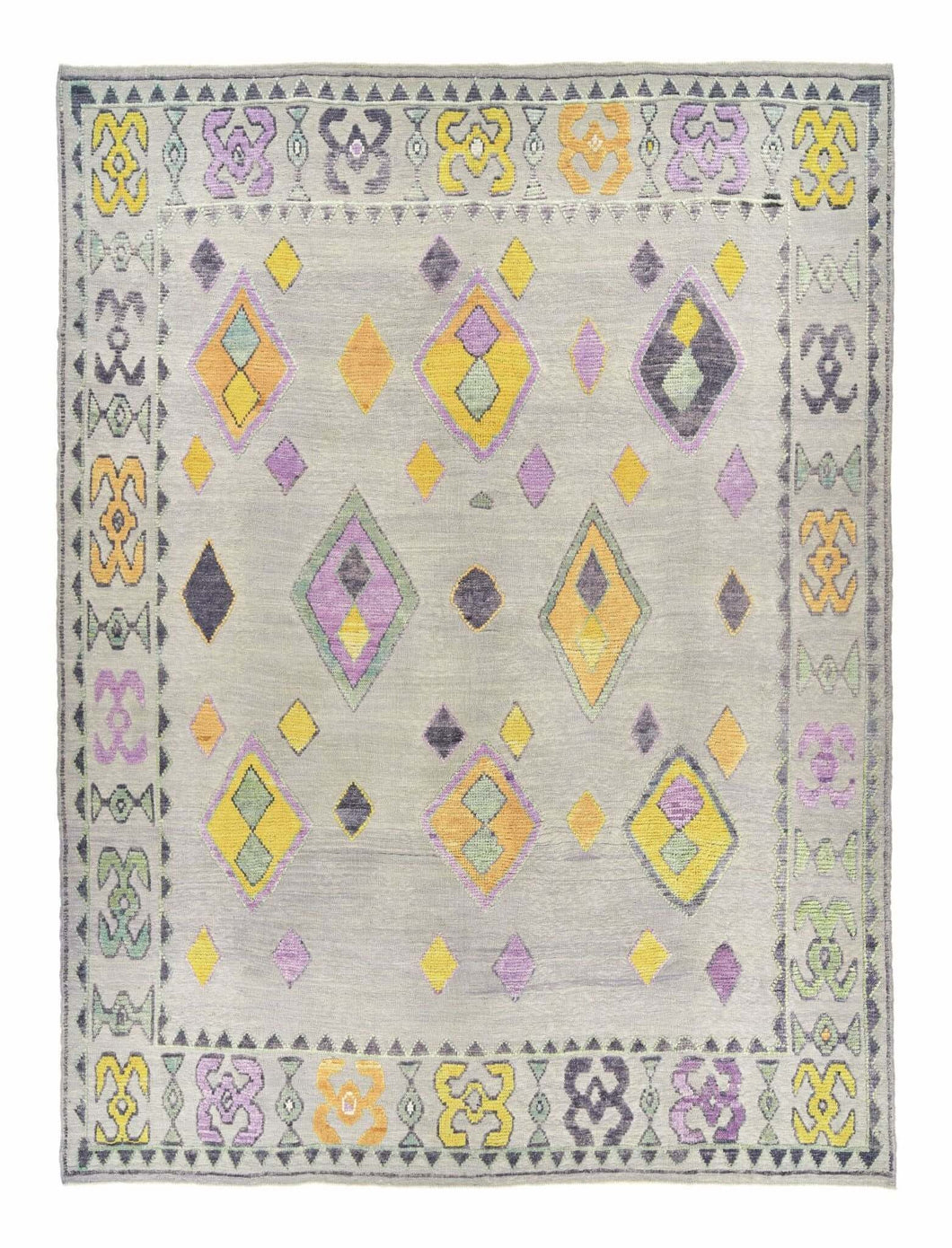 10x14 Gray Flat Weave Modern Turkish Area Rug