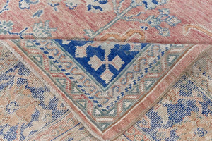 10x14indian Red,blue Colorful Vintage Turkish Area Rug-turkish_rugs-oriental_rugs-kilim_rugs-oushak_rugs