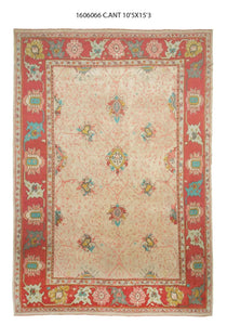 10x15 Yellow Vintage Turkish Area Rug-turkish_rugs-oriental_rugs-kilim_rugs-oushak_rugs