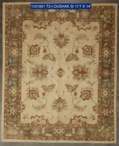 11x14 Yellow Modern Oushak Area Rug-turkish_rugs-oriental_rugs-kilim_rugs-oushak_rugs