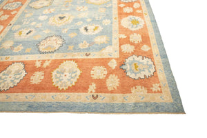 11x15 Colorful Modern Oushak Area Rug-turkish_rugs-oriental_rugs-kilim_rugs-oushak_rugs