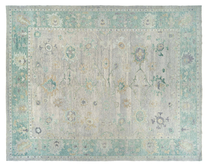 12x14 Colorful Modern Oushak Area Rug-turkish_rugs-oriental_rugs-kilim_rugs-oushak_rugs