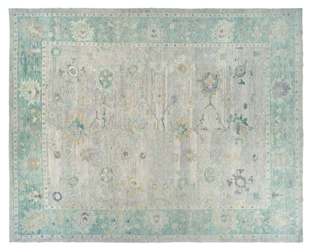 12x14 Colorful Modern Oushak Area Rug-turkish_rugs-oriental_rugs-kilim_rugs-oushak_rugs