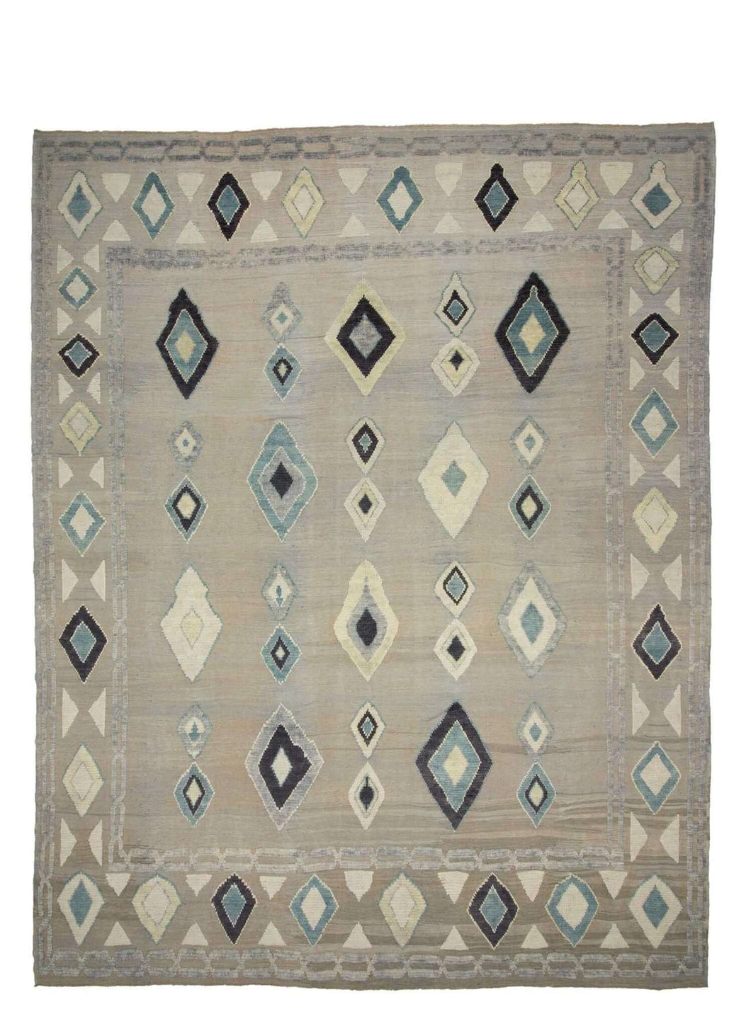 12x15 Colorful Modern Turkish Area Rug-turkish_rugs-oriental_rugs-kilim_rugs-oushak_rugs