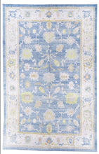 12x19 Blue Modern Oushak Area Rug-turkish_rugs-oriental_rugs-kilim_rugs-oushak_rugs