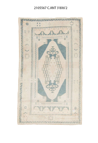 2x3 Old & Vintage Turkish Area Rug