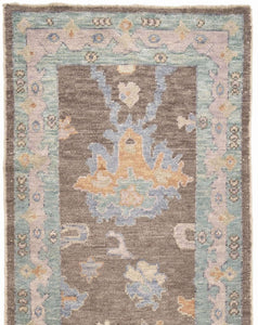2x12 Colorful Modern Oushak Runner Rug-turkish_rugs-oriental_rugs-kilim_rugs-oushak_rugs