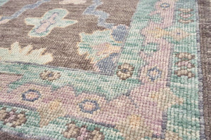 2x12 Colorful Modern Oushak Runner Rug-turkish_rugs-oriental_rugs-kilim_rugs-oushak_rugs