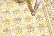 2x4 Wheat & Chartreuse Soft Old & Vintage Turkish Area Rug