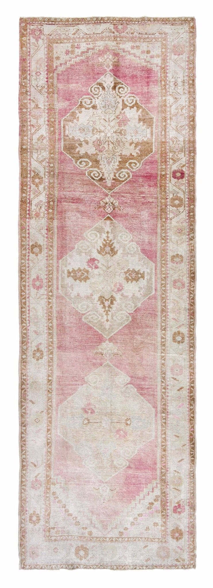 3x11 Soft Old & Vintage Turkish Runner Rug-turkish_rugs-oriental_rugs-kilim_rugs-oushak_rugs
