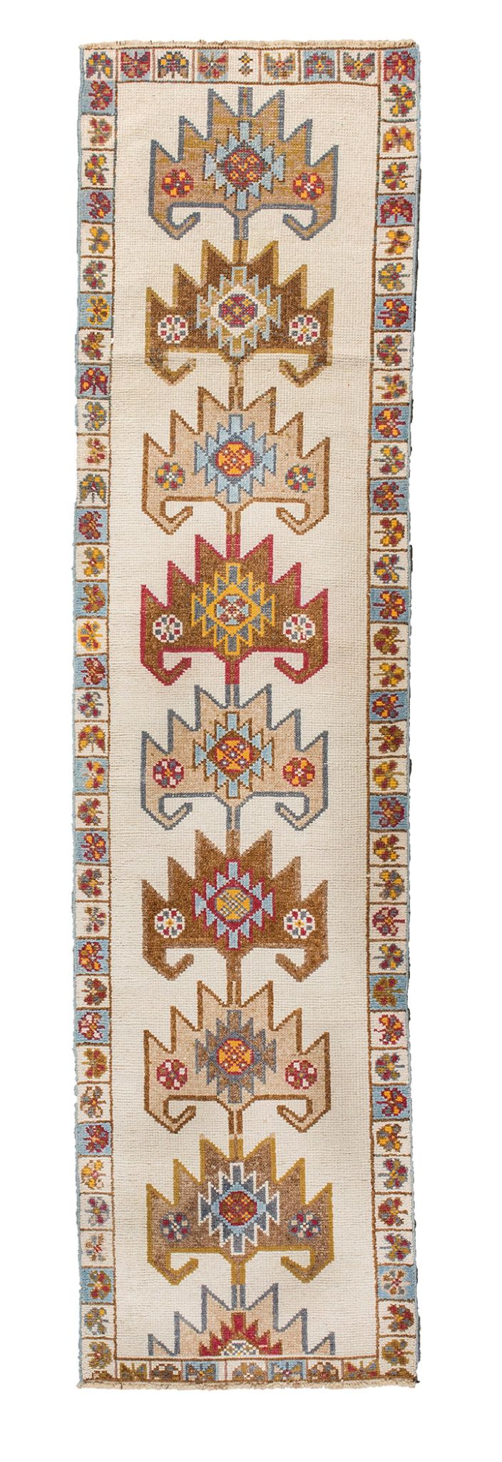 3x12 Soft Vintage Turkish Runner Rug