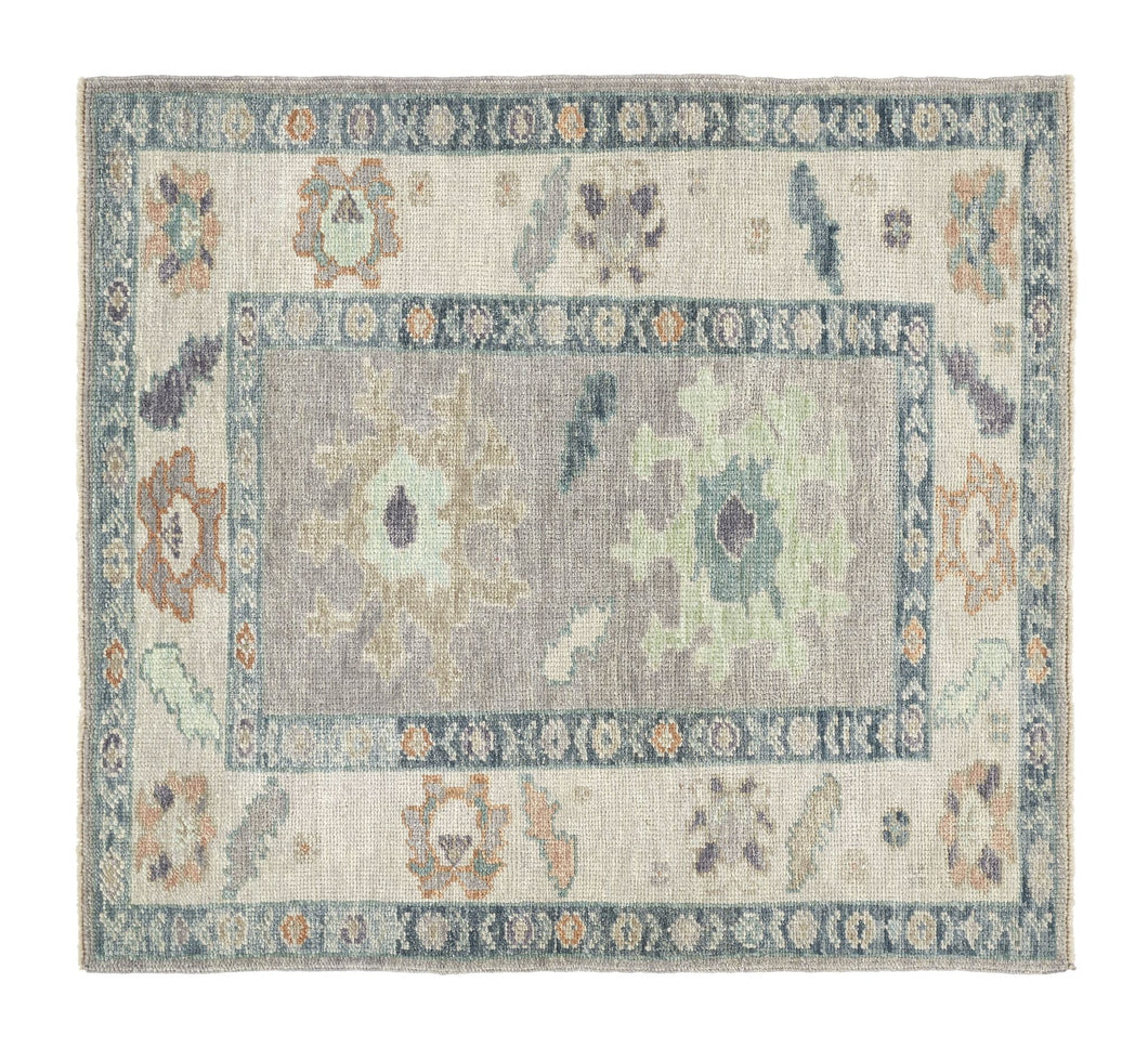 3x4 Colorful Modern Oushak Area Rug-turkish_rugs-oriental_rugs-kilim_rugs-oushak_rugs