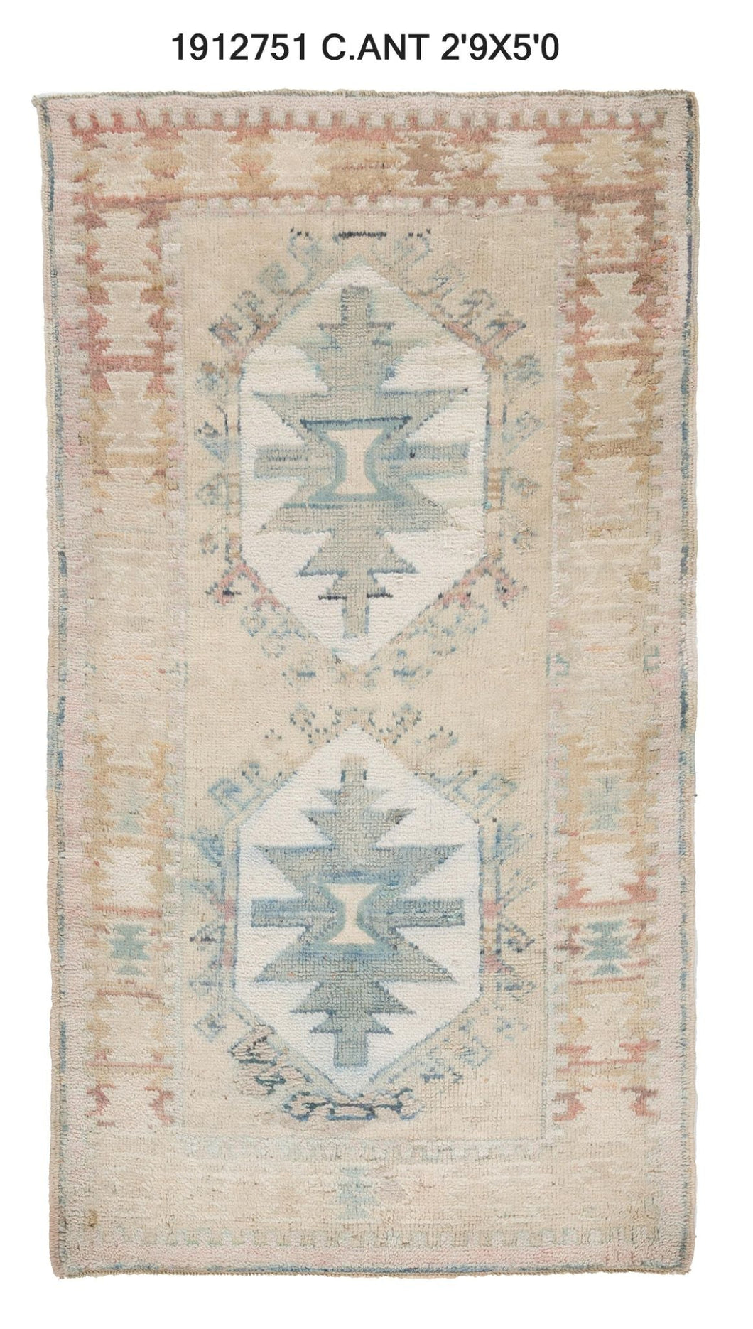 3x4 Old & Vintage Turkish Area Rug