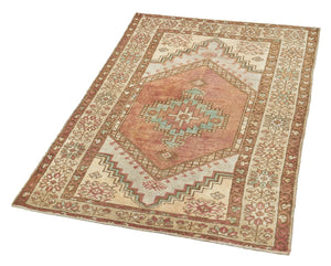 3x5 Brown Old & Vintage Turkish Area Rug-turkish_rugs-oriental_rugs-kilim_rugs-oushak_rugs