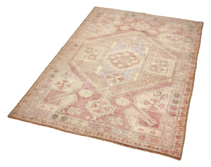 3x5 Colorful Old & Vintage Turkish Area Rug AMERIKADAN