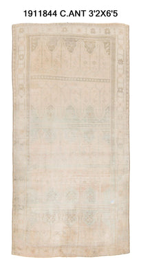 3x6 Old & Vintage Turkish Area Runner Rug