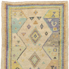 3x7 Colorful Vintage Oushak Runner Rug-turkish_rugs-oriental_rugs-kilim_rugs-oushak_rugs