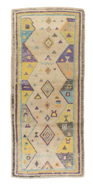 3x7 Soft Modern Oushak Runner Rug