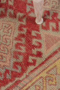 3x8 Red Vintage Turkish Runner Rug-turkish_rugs-oriental_rugs-kilim_rugs-oushak_rugs