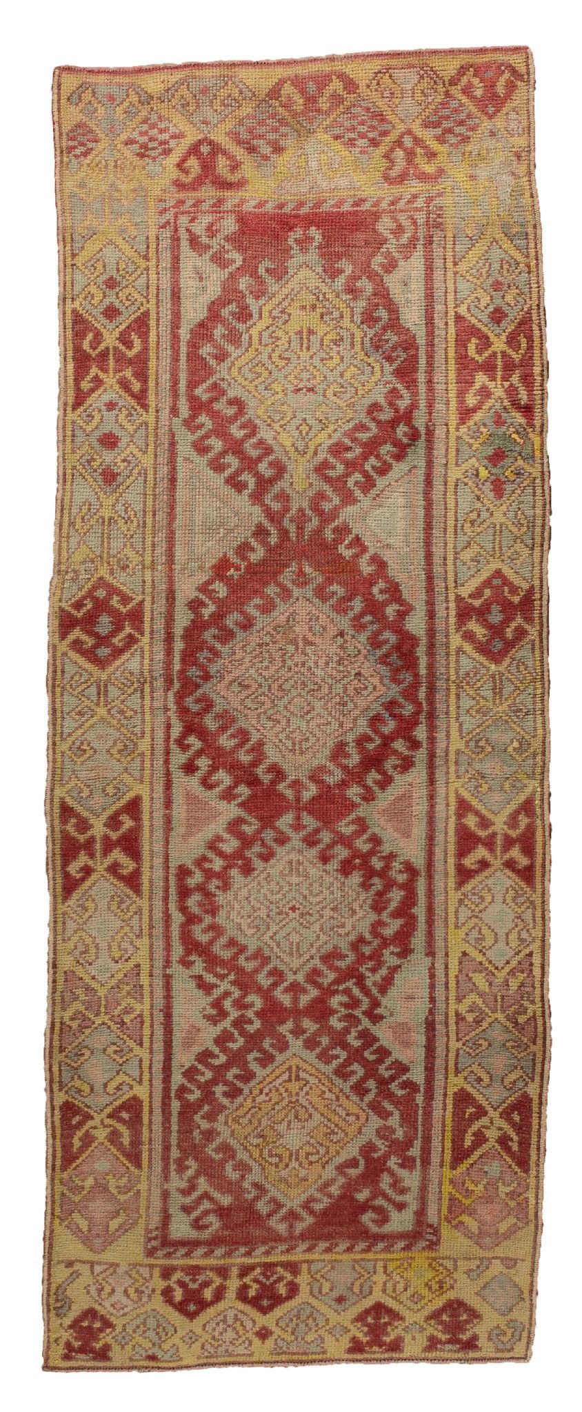 3x8 Red Vintage Turkish Runner Rug-turkish_rugs-oriental_rugs-kilim_rugs-oushak_rugs