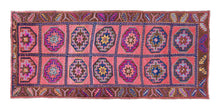 4x10 Colorful Old & Vintage Turkish Area Rug