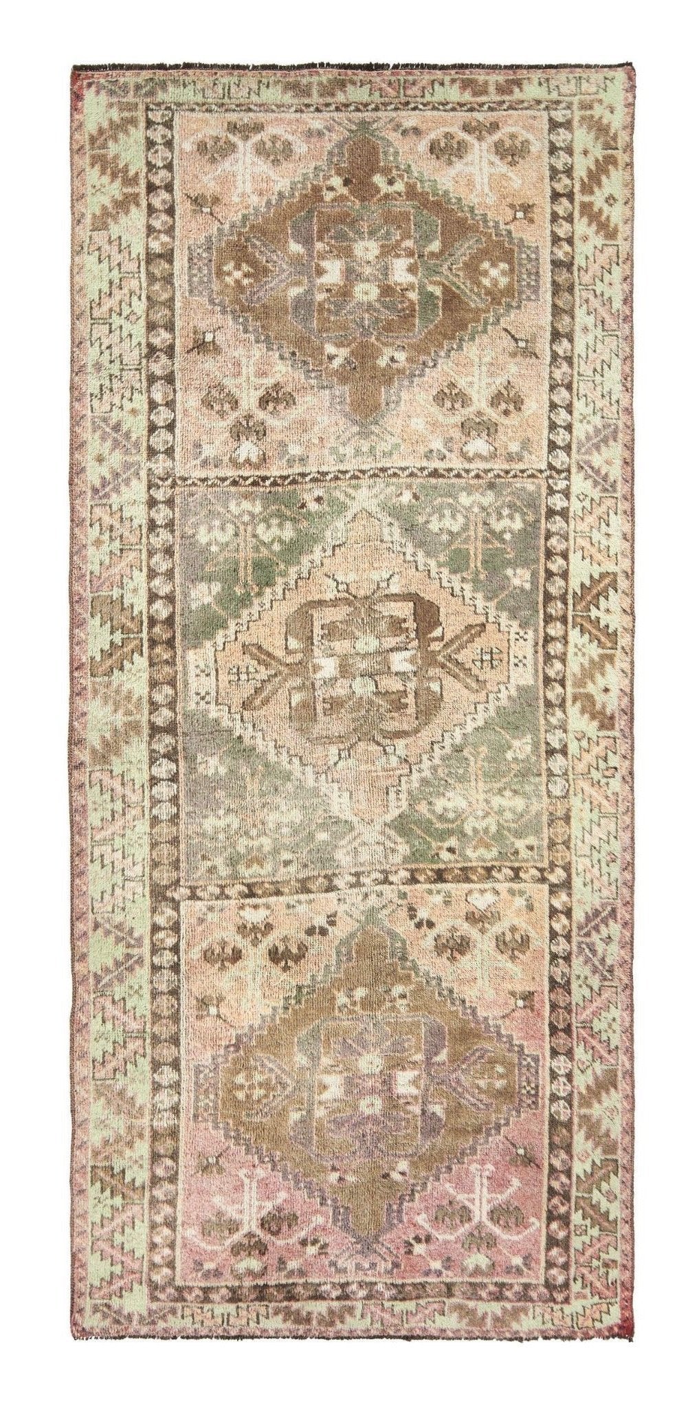 4x10 Colorful Old & Vintage Turkish Area Rug-turkish_rugs-oriental_rugs-kilim_rugs-oushak_rugs