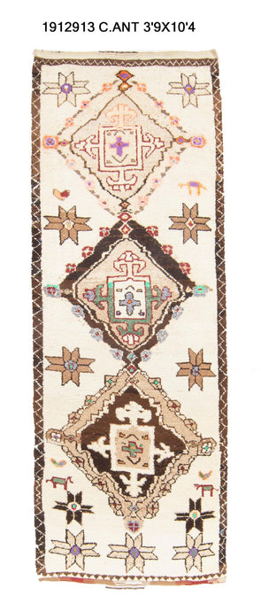 4x10 Old & Vintage Turkish Area Runner Rug-turkish_rugs-oriental_rugs-kilim_rugs-oushak_rugs