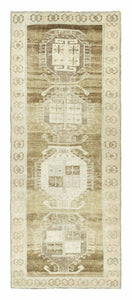 4x11 Colorful Old & Vintage Turkish Runner Rug DEPO