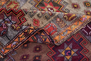 4x13 Colorful Old & Vintage Turkish Area Rug-turkish_rugs-oriental_rugs-kilim_rugs-oushak_rugs