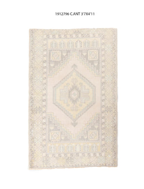 4x5 Old& Vintage Turkish Area Rug