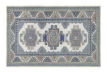 4x6 Beige & Steel Blue & Gray Purple Soft Vintage Turkish Area Rug-turkish_rugs-oriental_rugs-kilim_rugs-oushak_rugs
