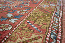 4x6 Colorful Old & Vintage Turkish Area Rug