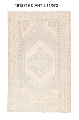 4x6 Old & Vintage Turkish Area Rug