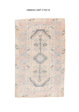 4x6 Old & Vintage Turkish Area Rug