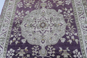 4x6 Purple & Wheat Vintage Turkish Area Rug-turkish_rugs-oriental_rugs-kilim_rugs-oushak_rugs