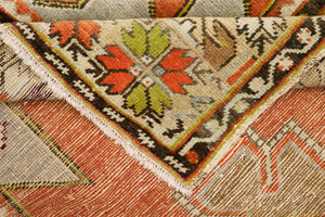 4x6 Red Vintage Turkish Area Rug-turkish_rugs-oriental_rugs-kilim_rugs-oushak_rugs