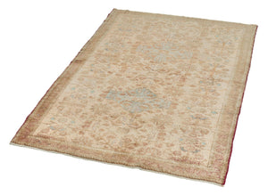 4x6 Wheat & Brown Soft Old & Vintage Turkish Area Rug-turkish_rugs-oriental_rugs-kilim_rugs-oushak_rugs