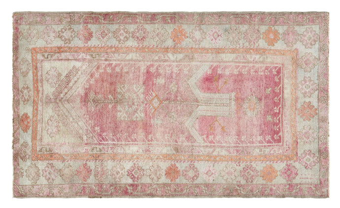 4x7 Magenta & Ivory Old & Vintage Turkish Area Rug-turkish_rugs-oriental_rugs-kilim_rugs-oushak_rugs