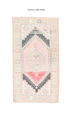 4x7 Old& Vintage Turkish Area Rug