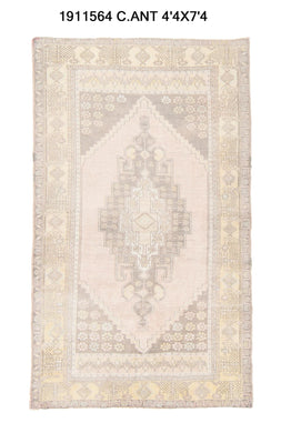 4x7 Old & Vintage Turkish Area Rug