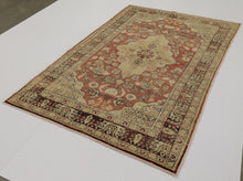 4x7 Red Vintage Turkish Area Rug-turkish_rugs-oriental_rugs-kilim_rugs-oushak_rugs